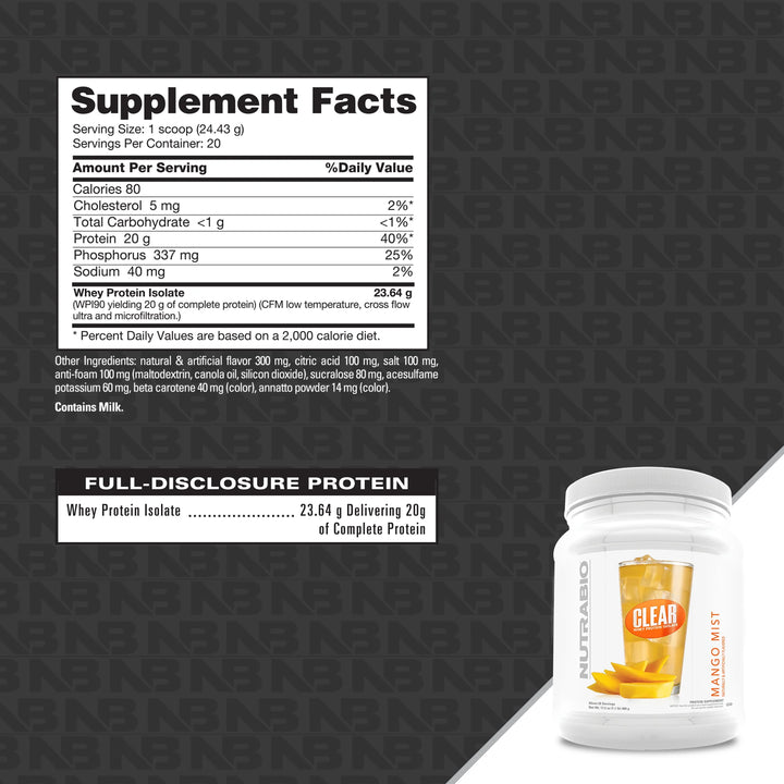 NutraBio- Clear Isolate