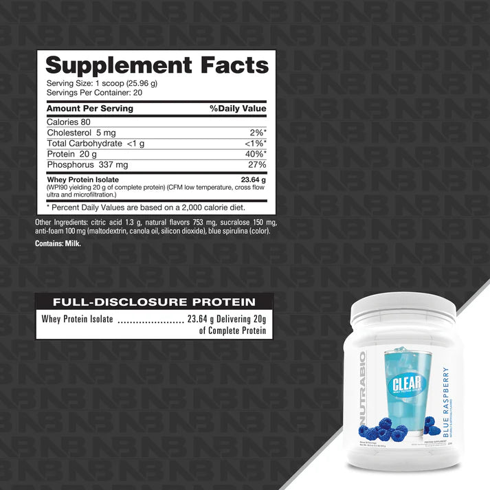 NutraBio- Clear Isolate