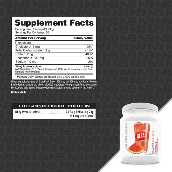 NutraBio- Clear Isolate