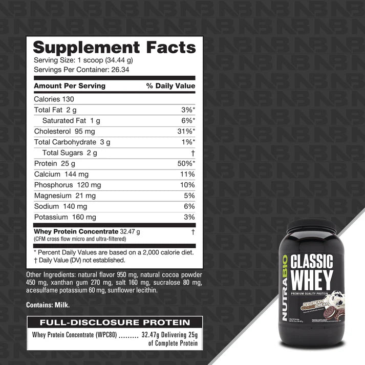 NutraBio- Classic Whey Protein