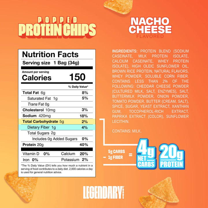 LEGENDARY FOODS- Protein Chips