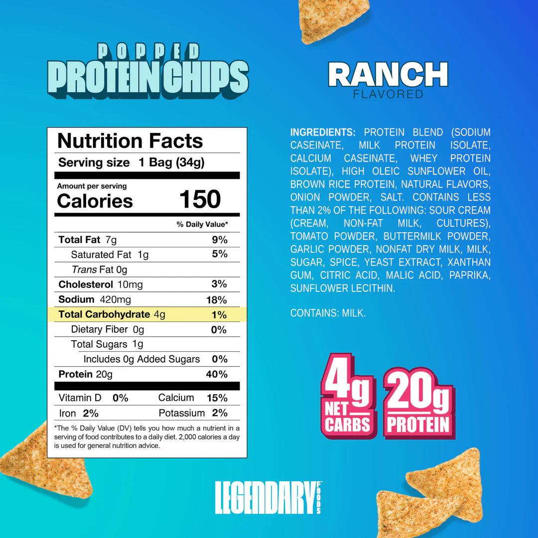 LEGENDARY FOODS- Protein Chips